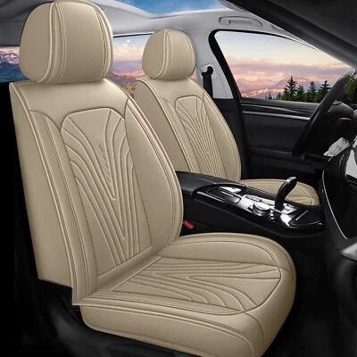 Car 2-Seat Covers PU Leather Front Row Seat Cushion For Ford Explorer 1991-2023 - Image 1 of 4