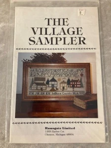 VILLAGE SAMPLER Counted Cross Stitch Pattern 14" x 7" Ramsgate Ltd 1993 - Picture 1 of 2