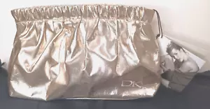Donna Karan Make-up Reiseetui Champagner Gold Metallic NEU mit Etikett - NUR TASCHE!! - Bild 1 von 12