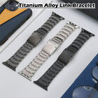 Titanium Link Bracelet Band Strap for Apple Watch 9 8 7 6 SE Ultra 2 44/45/49mm