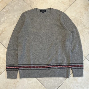 Suéter Brooks Brothers Tejido Lana Merino Gris Talla XLarge Para Hombre Nuevo - Imagen 1 de 6