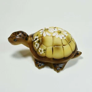 Vidrio artístico firmado pintado a mano tortuga edición limitada Fenton Gift Shop - Imagen 1 de 5