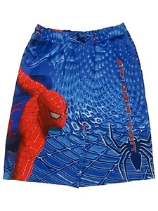 Marvel Boys Blue Spider-Man Spider Board Shorts Superhero Swim Trunks 16-18 - Picture 1 of 1