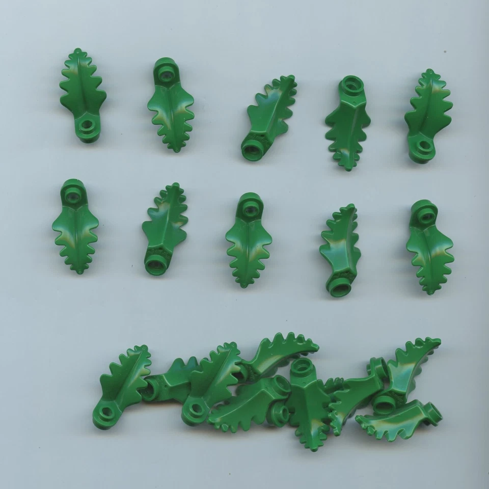 LEGO x 20 Placa de Planta Verde, Redonda 1 x 1 con Hoja Curvada, Vertical 2682 Foto 1 de 1