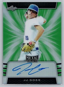 2019 Leaf Metal Draft JJ Goss Green Auto #/10 #BA-JJG - Picture 1 of 2