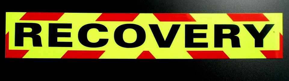 APPLE Recovery Fluorescent Magnetic Warning Sign Large (1200mm)