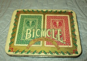 Vintage ~ Fahrrad Spielkarten ~ LEERE Blechdose ~ 5,75" x 4,25" x 0,75" ~ 1960er ~ 1970er - Bild 1 von 10
