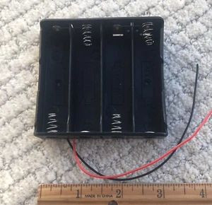 Four Cell Battery Holder Box Case DIY For 18650 Cells - Picture 1 of 3