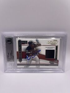 Frank Thomas Signed 2003 Playoff Piece Of The Game Used Jersey Bat Beckett Auto