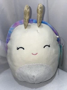 Squishmallow 8" Elysa The Snail With Tie Dye Shell 2021 NWT Hard To Find Rare - Picture 1 of 3