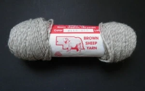 Brown Sheep Co # 110 Gray and white One 190 yads/ 4 oz skein pure virgin wool - Picture 1 of 5