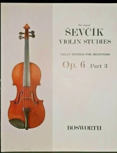 SEVCIK - Studi op 6 parte 3 per violino solo - ed Bosworth - Foto 1 di 3