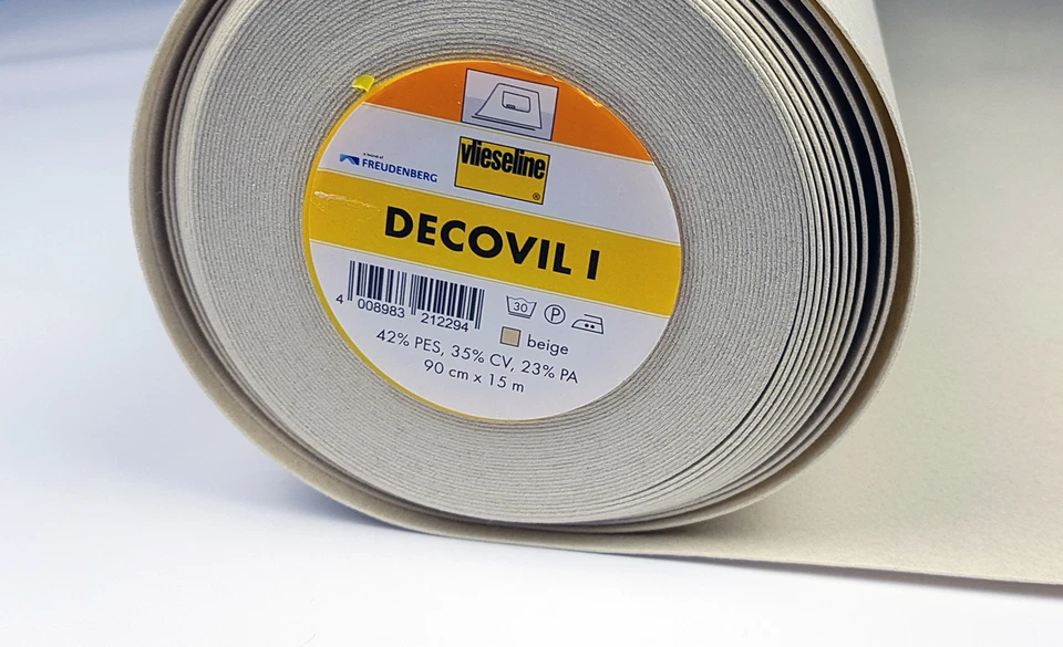 Decovil I Vlieseline Meterware 90 cm breit 0,5 m