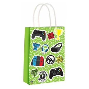 Gamer Paper Party Bags Playstation Xbox Happy Birthday Bag Celebration Gift - Picture 1 of 5