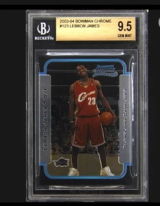 2003-04 Bowman Chrome #123 Lebron James BGS 9.5 - Picture 1 of 2