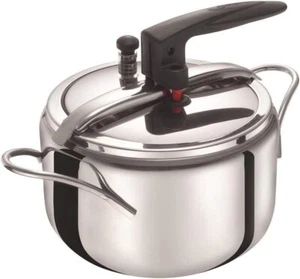 PENTOLA A PRESSIONE 5 LT DIVINA  AETERNUM INOX  3 VALVOLE - Foto 1 di 4