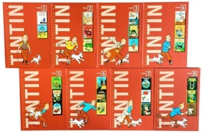 The Adventures of Tintin Collection 8 Books Set by Hergé Hardcover - Image 1 of 3