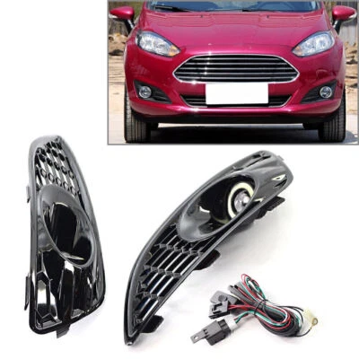1 Pair Car ABS New Front Side LED Fog Lamp Light For Ford Fiesta 2012-2016 - Image 1 of 4