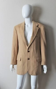 VTG 80s Blazer Sport Coat Donald Brooks Dorman Winthrop So Cal Camel Hair Jacket - Picture 1 of 7