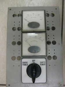 35' Bertram 115 VAC Electrical Shore Power Control Center Switch Panel - Picture 1 of 8
