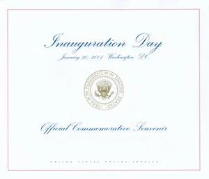 Cartella presentazione inaugurazione Bush Cheney US 2001 con FOGLIO 3445 e COPERTINA come nuovo - Foto 1 di 3