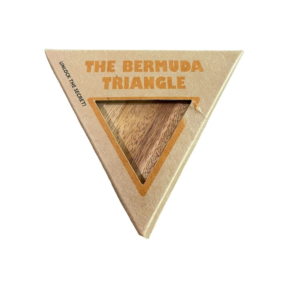The Bermuda Triangle Domino Pyramid: STEM 3D Brain Teaser Wooden Puzzle - Image 1 of 4
