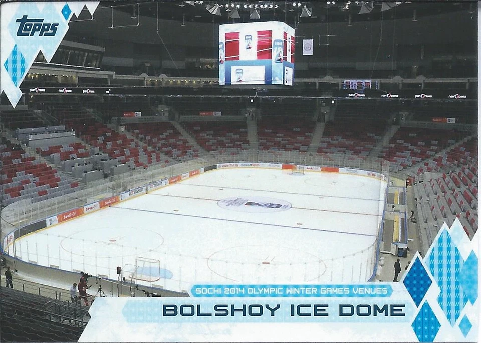 2014 Topps US Olympic OLYMPIC VENUES BOLSHOY ICE DOME Winter Games Hockey WOV-BD - Image 1 of 1