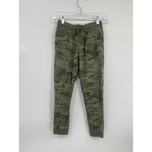 Gap Kids Green Camo Jogger Pants Elastic Waist Medium - Picture 1 of 8