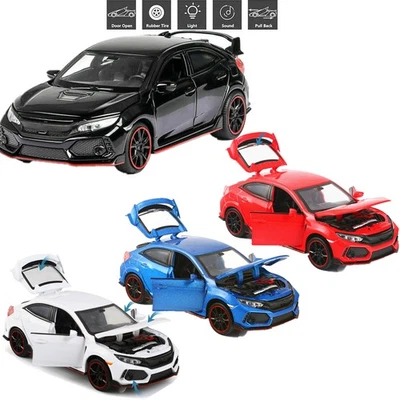 1/32 Model Car Alloy Diecast Toy Vehicle Collection Gift For Honda Civic Type R - Image 1 of 4