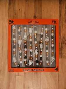Neu 2025 Christopher Radko Shiny Brite Halloween Glas Geist Girlande - Bild 1 von 4