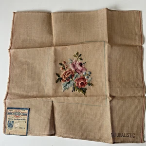 Rosas de punta de aguja/floral Hiawatha vintage preelaboradas reliquia naturalista - Imagen 1 de 4