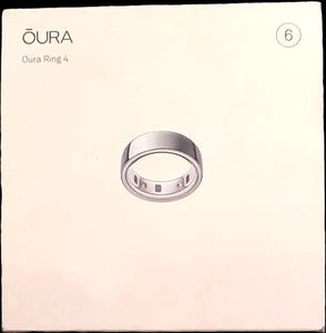 Oura Ring 4 Smart Ring Size 6 Activity Tracker 4th Gen Silver NEW! - Picture 1 of 2