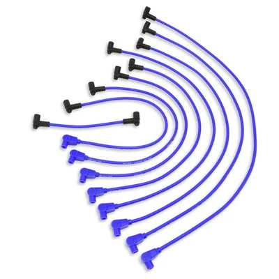 Набор проводов Taylor Plug 74651; Spiro Pro 8 мм синий для 59-76 Ford, Olds, Pontiac V8 - Изображение 1 из 4