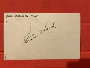 Stan Hack🔥MLB: 1932 Chicago Cubs 🔥Autogramm Postkarte 🔥🔥🔥 - Bild 1 von 2