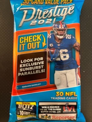 Paquete Panini 2021 Prestige Football NFL 30 tarjetas valor (FAT) NUEVO sellado ENVÍO GRATUITO Foto 1 de 2