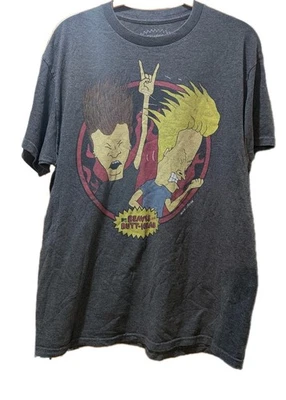 Beavis & Butt-Head Breakin The Law Graphic Mike Judge MTV T-Shirt L Gray  - Image 1 of 4