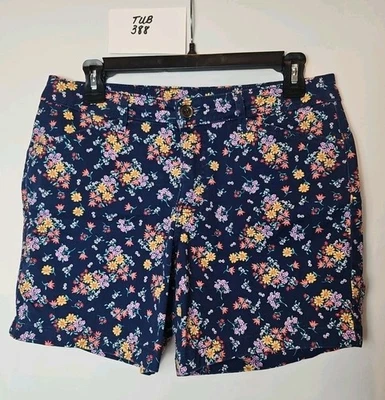 Шорты St Johns Bay разноцветные с цветочным рисунком 6 дюймов миниатюрные женские размер 8P - Изображение 1 из 4