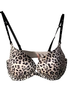 Victoria's Secret Very Sexy Leopard Print Push Up Bra Size 38D J11 - Picture 1 of 6