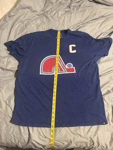 Joe Sakic Quebec Nordiques 47' Retro Short Sleeve T Shirt Sz. Extra Large - Picture 1 of 3