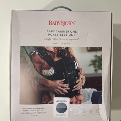 Portabebés BabyBjorn One Original Gris Oscuro Caja Abierta Foto 1 de 4