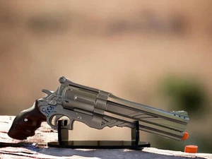 Nero Blue Rose Revolver Devil May Cry DMC Gun, Hand Painted Full Size 1:1 Prop - Picture 1 of 7