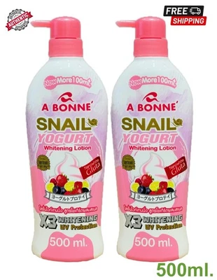 Pack2 : A Bonne Snail Yogurt Whitening Lotion UV Protection 500ml - Image 1 of 3
