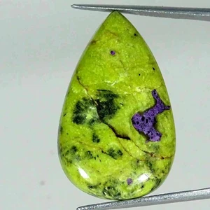 Piedra preciosa suelta cabujón pera atlasita natural de 24,30 quilates 19x31x6 mm - Imagen 1 de 5