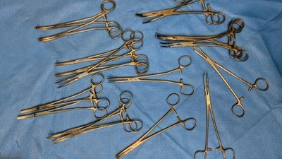 18x Pinzas de histerectomía Aesculap V. Mueller Codman Jarit Heaney 505-326 475-320 Foto 1 de 4