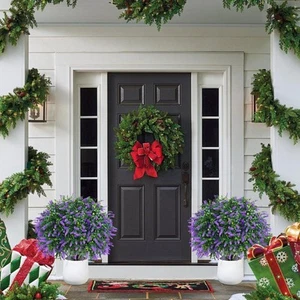 2Pcs Garden Artificial Flower No Fading Faux Lavender Patio Backyard Indoor - Picture 1 of 7