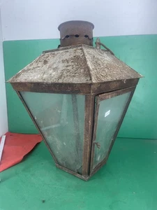 5/16/1120  Lampe Deckenlampe Straßenlaterne Eisenbahnlampe ? antik - Bild 1 von 13