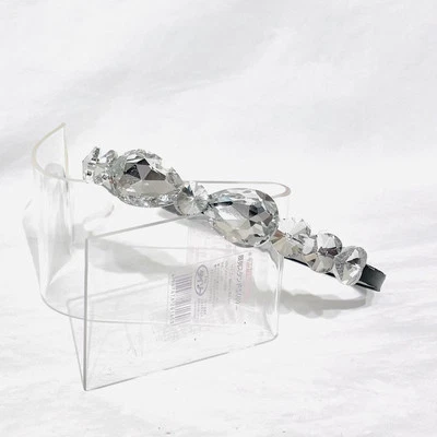 Sparkling Acrylic Crystals White Alice Headband Fascinator Fashion Girl Gift - Image 1 of 4