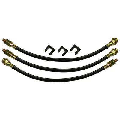 Kit de mangueira de freio de borracha freios a tambor dianteiros 1960-64 Mercury Comet Ford Falcon 3 peças - Imagem 1 de 4