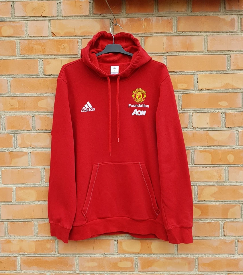 Adidas Manchester United Soccer Football Men's Sweatshirt Hoodie sz L - Image 1 of 4