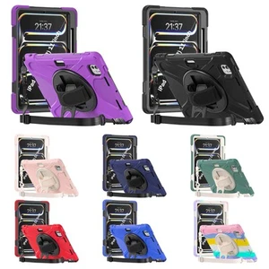 Shockproof Heavy Duty Hand Strap Stand Case Cover for iPad Pro 11" M4 (2024) - Afbeelding 1 van 80